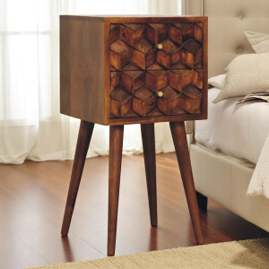 Comodino Mini Cube in Legno...